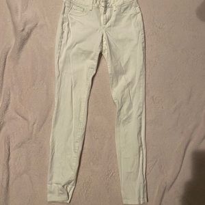 Jessica Simpson White Kiss Me Super Skinny Jeans